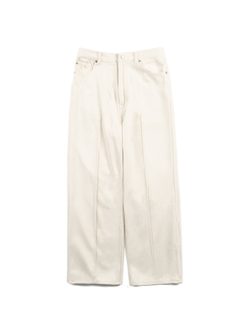 SILK NEP DENIM PANTS for WOMEN｜WHITE – Cornier