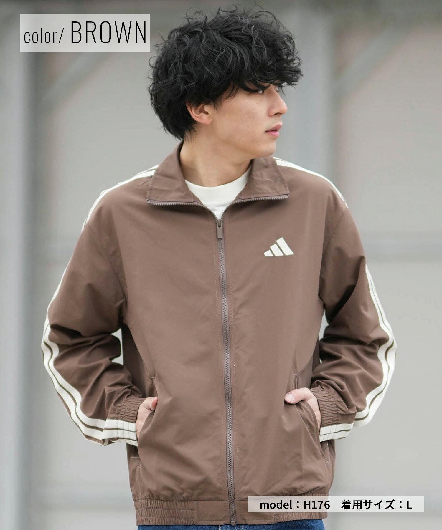 楽天市場】トラックジャケット アディダス（カラーブラウン）（メンズ