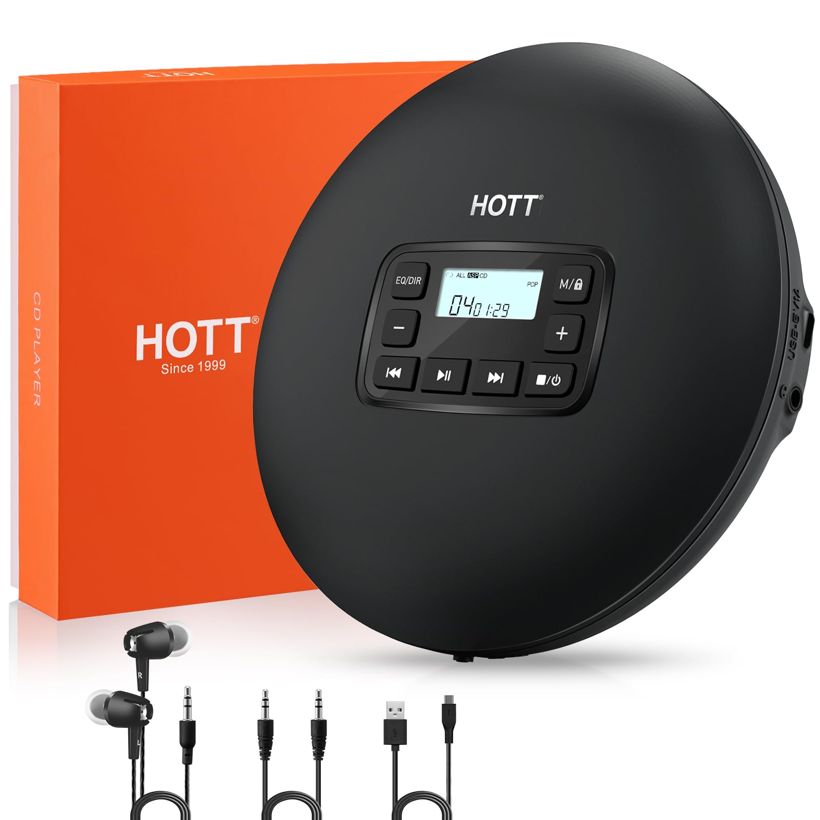 楽天市場】hott ポータブル cd プレーヤー usb bluetoothの通販