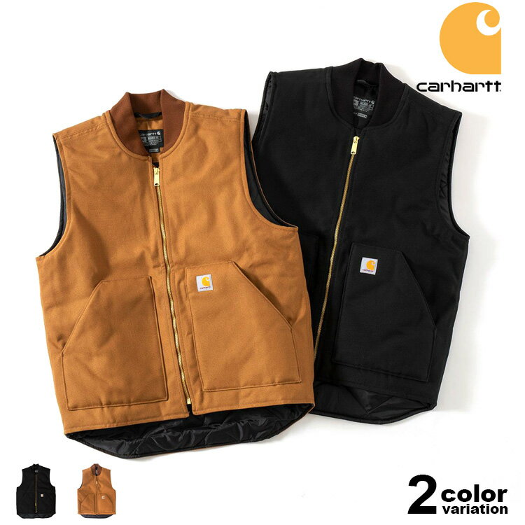 楽天市場】carhartt ダック ベスト ブラックの通販