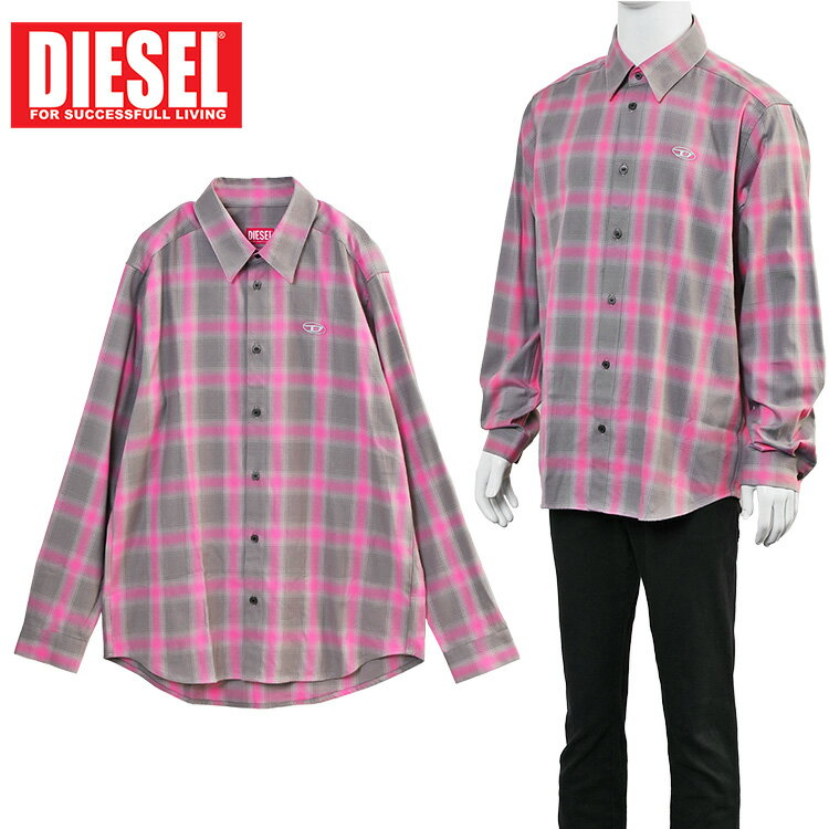 楽天市場】DIESEL（袖の長さ長袖・スタイル（シャツ）ネルシャツ