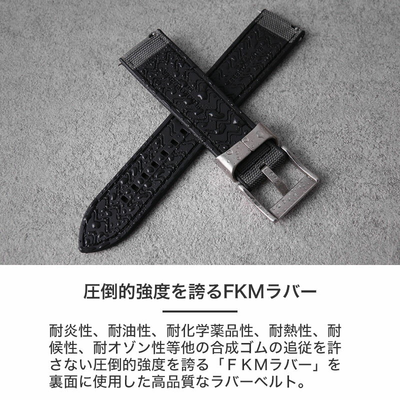 楽天市場】MOD SAILCLOTH FKM RUBBER STRAP ラバー ストラップ カン幅