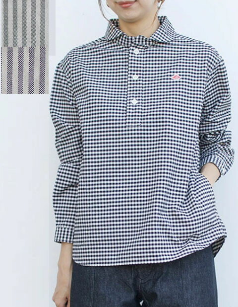 楽天市場】danton ギンガムチェック ラウンドカラー シャツの通販