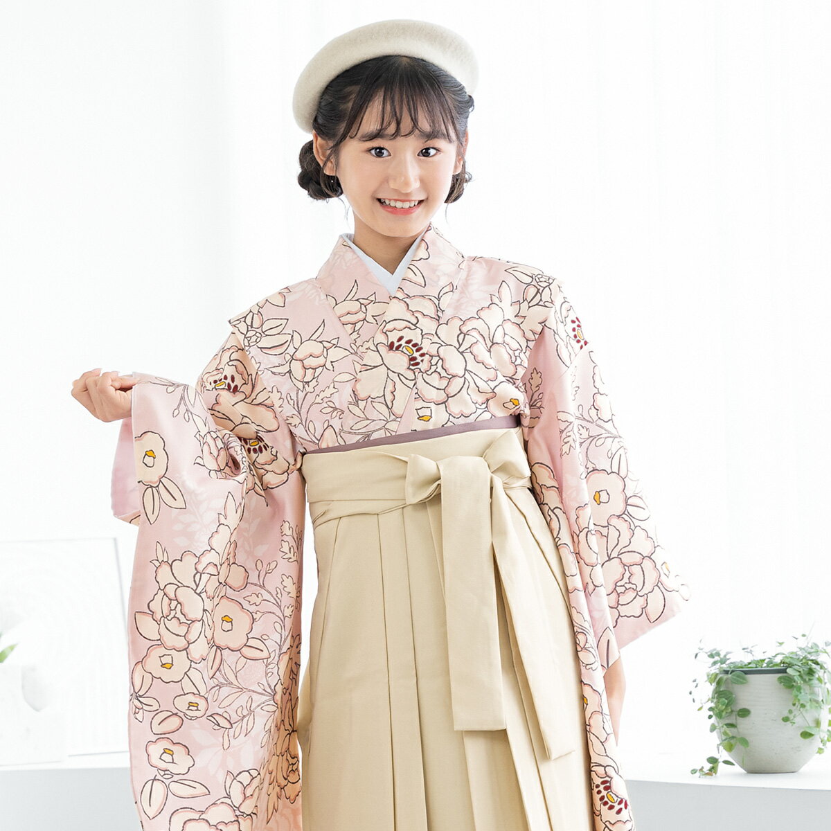 楽天市場】袴セット 卒業式 小学生（カラーピンク）（和服｜キッズ