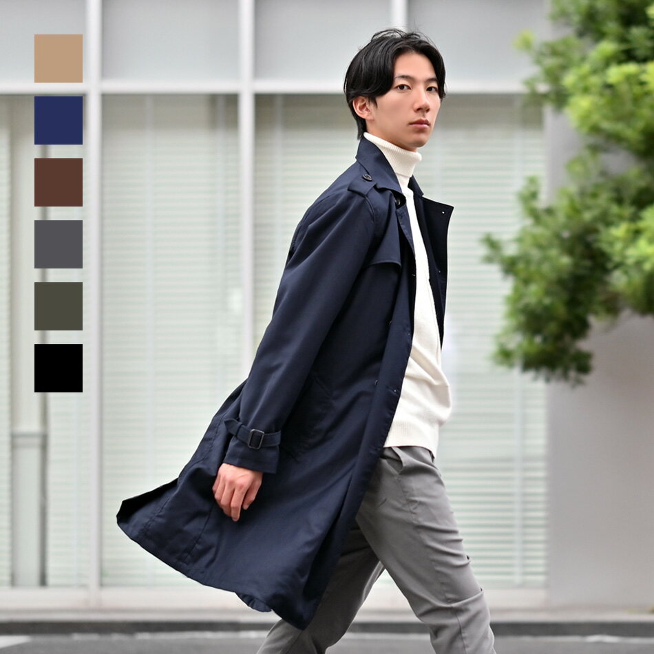 楽天市場】トレンチコート ネイビー（メンズファッション）の通販