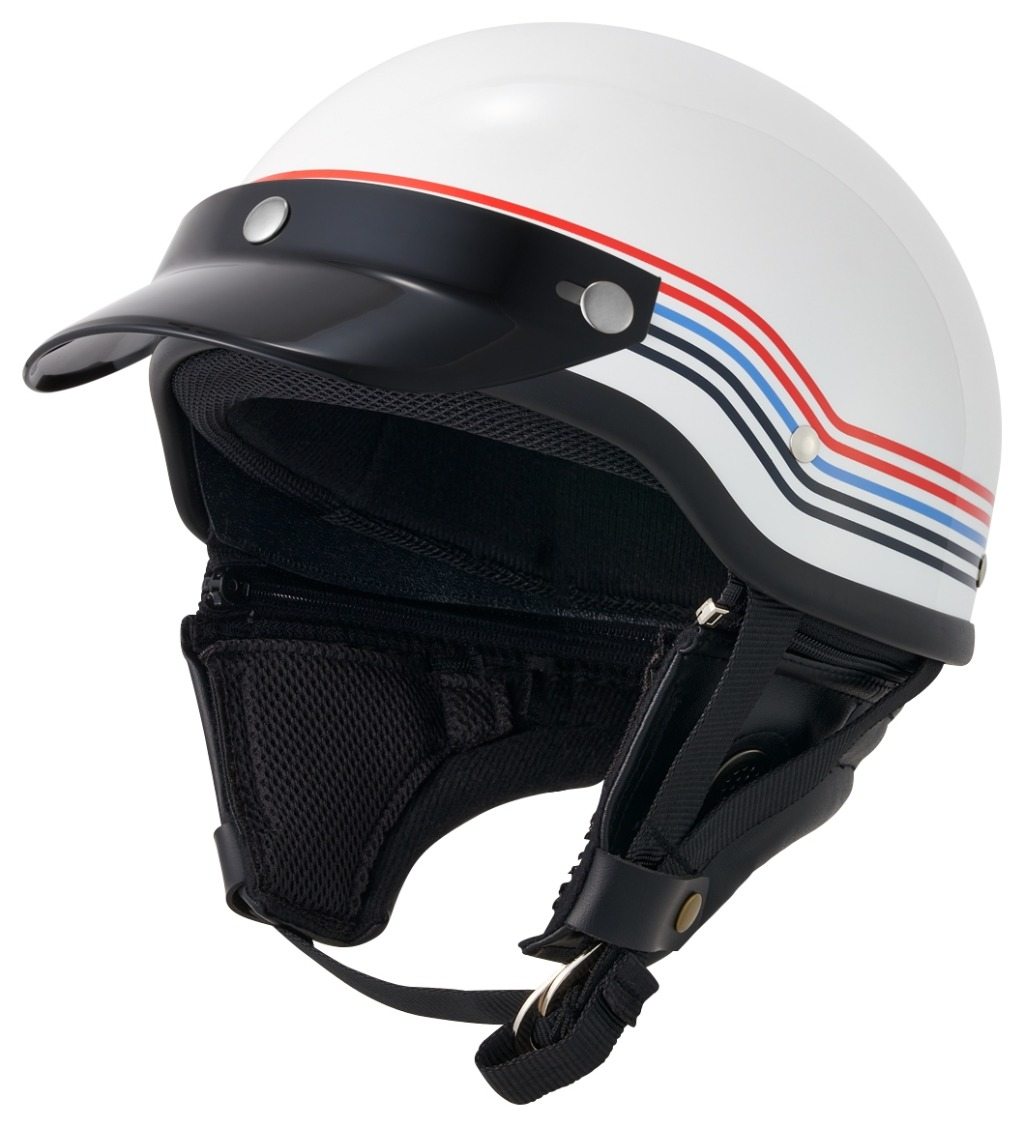 楽天市場】ストライプ（種類（バイク用ヘルメット）半帽）（ヘルメット