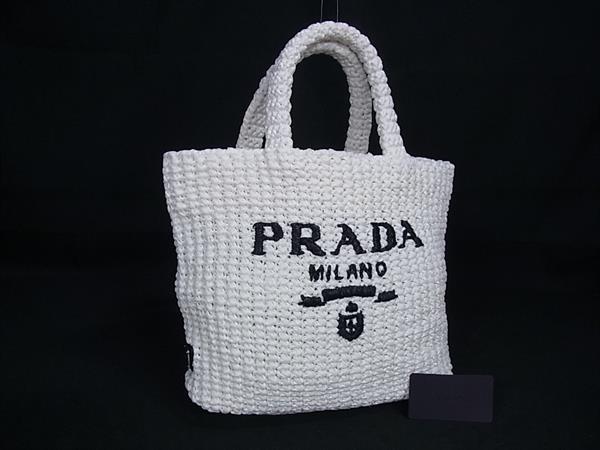 楽天市場】プラダ PRADA トートバッグ ストローの通販