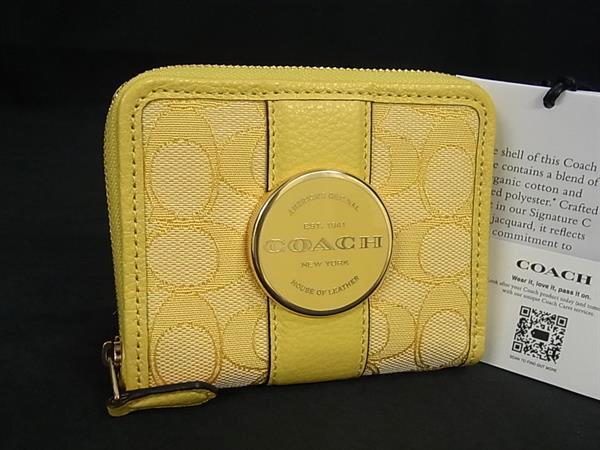 楽天市場】COACH コーチ シグネチャー（カラーイエロー）（財布