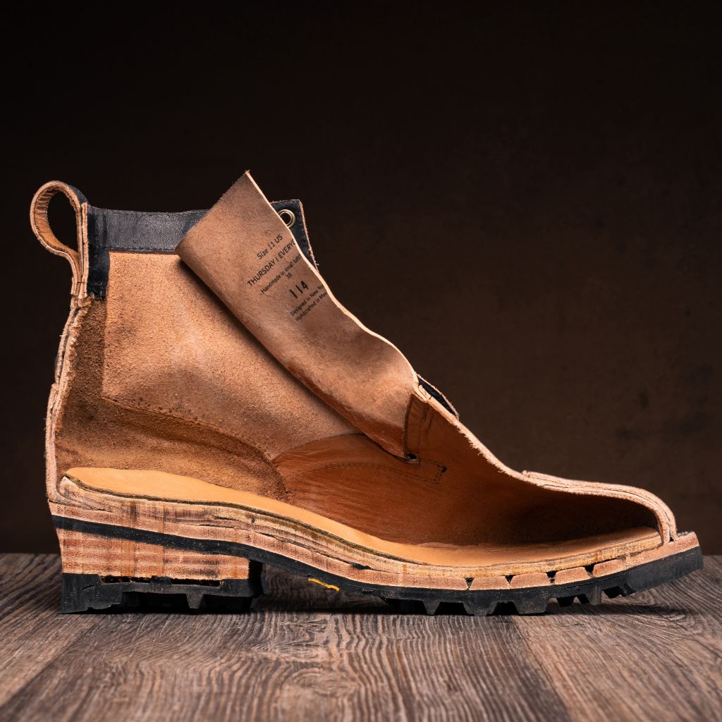 Men's Challenger Boot In Black x Natural Teacore Leather - Thursday