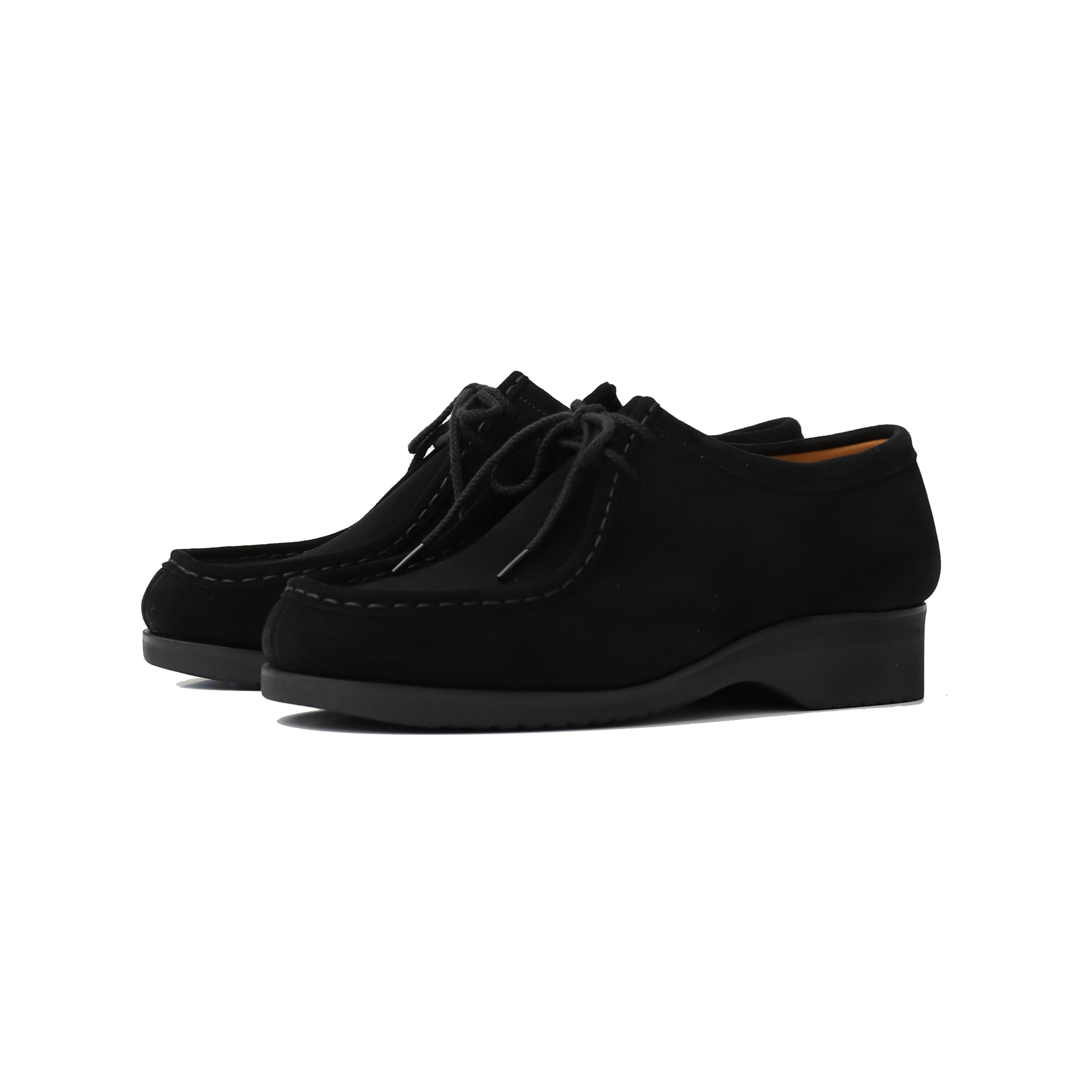 Tirolean shoes_Suede leather BLACK – TIME AFTER TIME