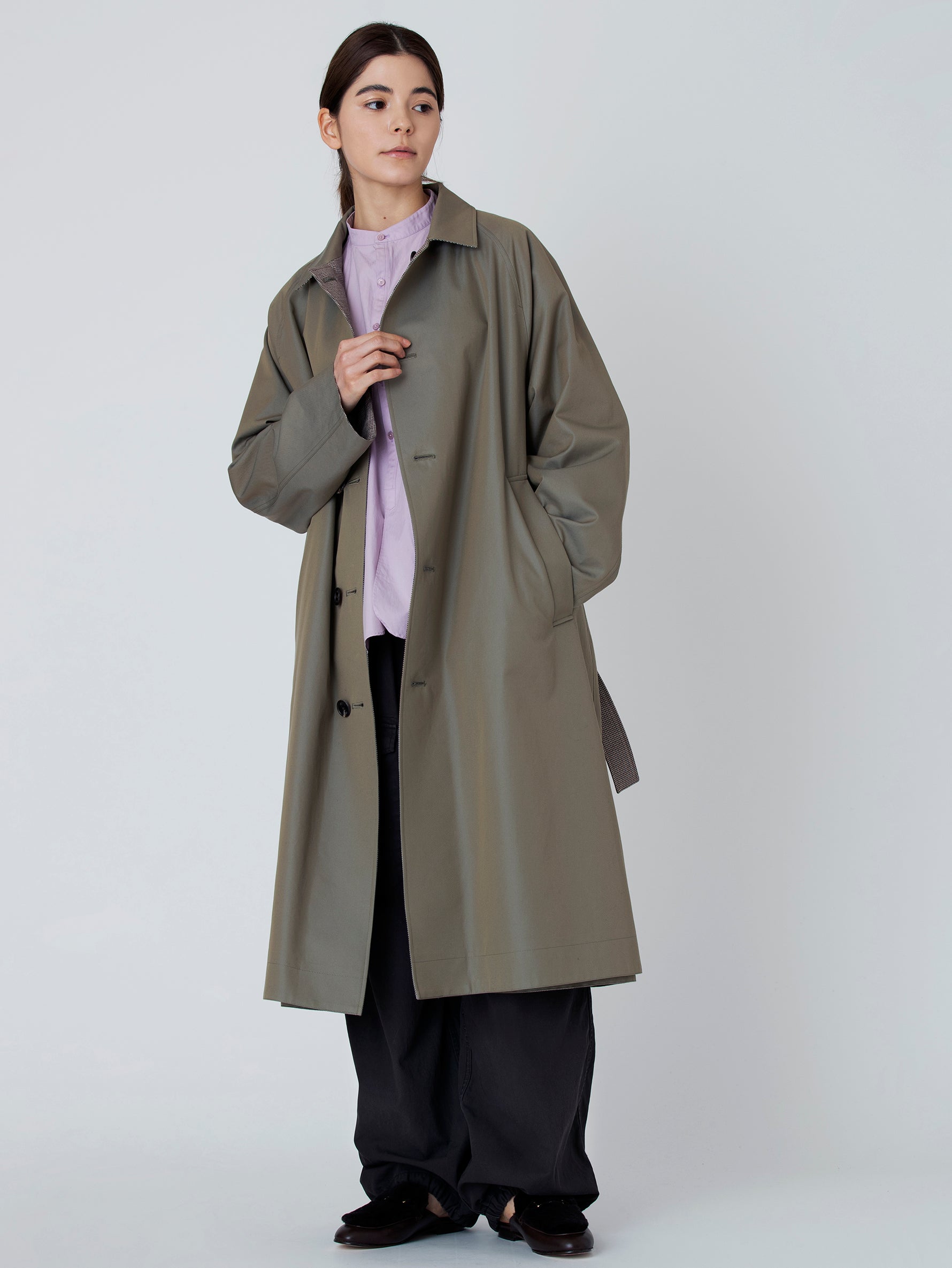 リバーシブルステンカラーコートクラシックUNI/TBBA-002