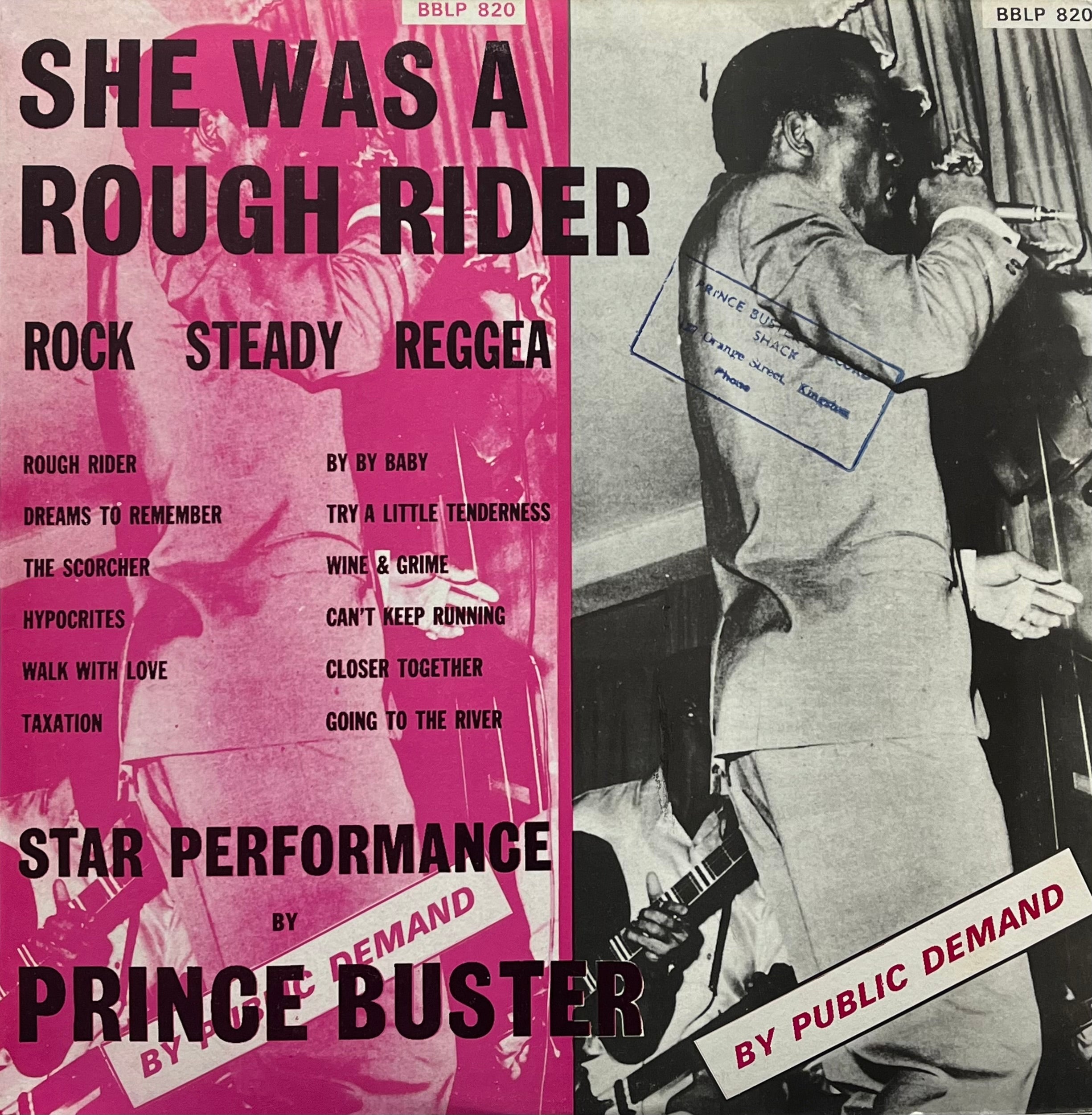 PRINCE BUSTER / She Was A Rough Rider (Prince Buster – BBLP 820