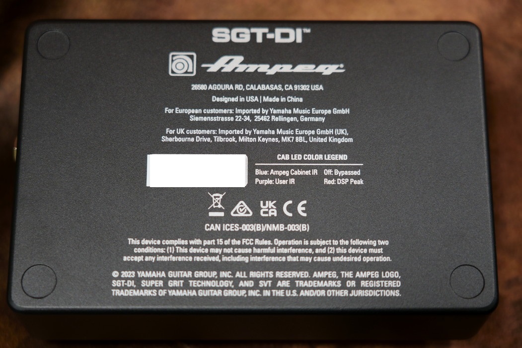 Ampeg SGT-DI / ベース専門店 タイズストア
