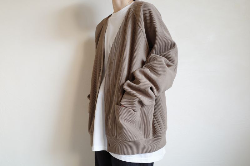 stein GRADATION PLEATS CARDIGAN・DARK BEIGE - tity