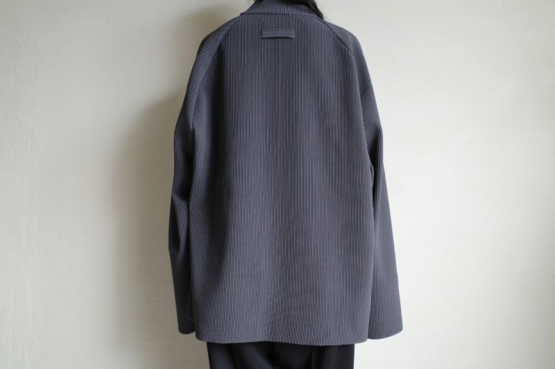 stein OVERSIZED GRADATION PLEATS LS・BLUE GREY - tity
