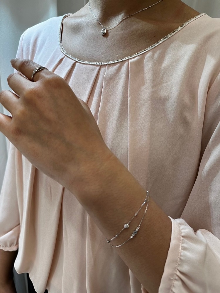 K18ホワイトゴールド ブレスレット | 111741133202 | 【公式】4