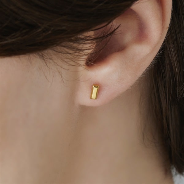 K24イエローゴールド ピアス | 112331352001 | 【公式】4℃ HOMME+