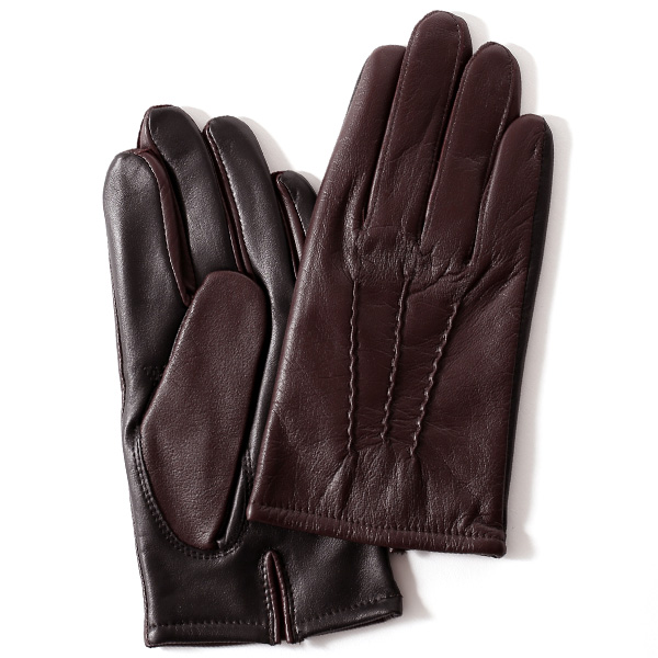 東京ヒマワリ / KURODA(クロダ) 羊革 メンズ 手袋 ブラウン