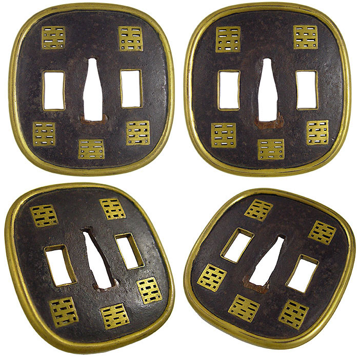 日本刀の鐔・鍔｜角紋透｜日本刀専門店・東京【十拳】