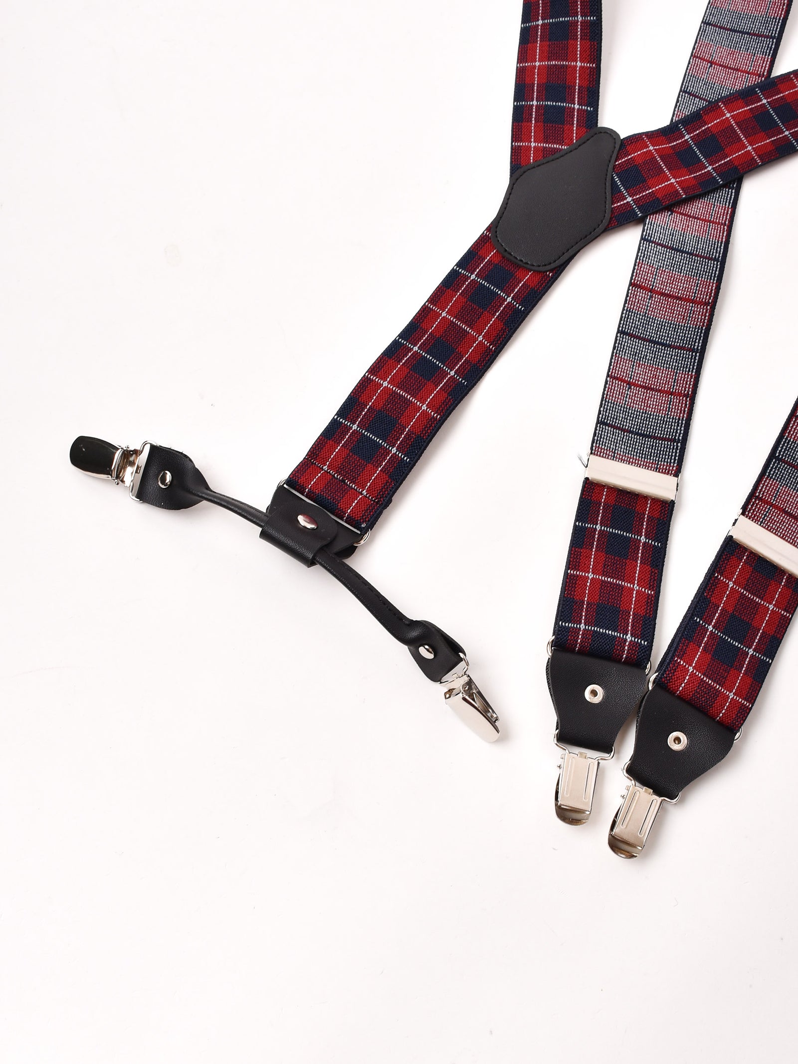 チェック柄 ワイドサスペンダー レッド – 古着屋Top of the Hillの