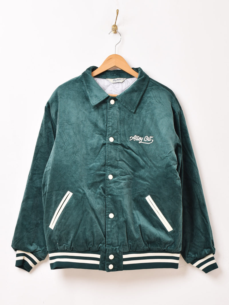 2色展開】Backers パッチ 刺繍 コーデュロイ スタジアムジャケット