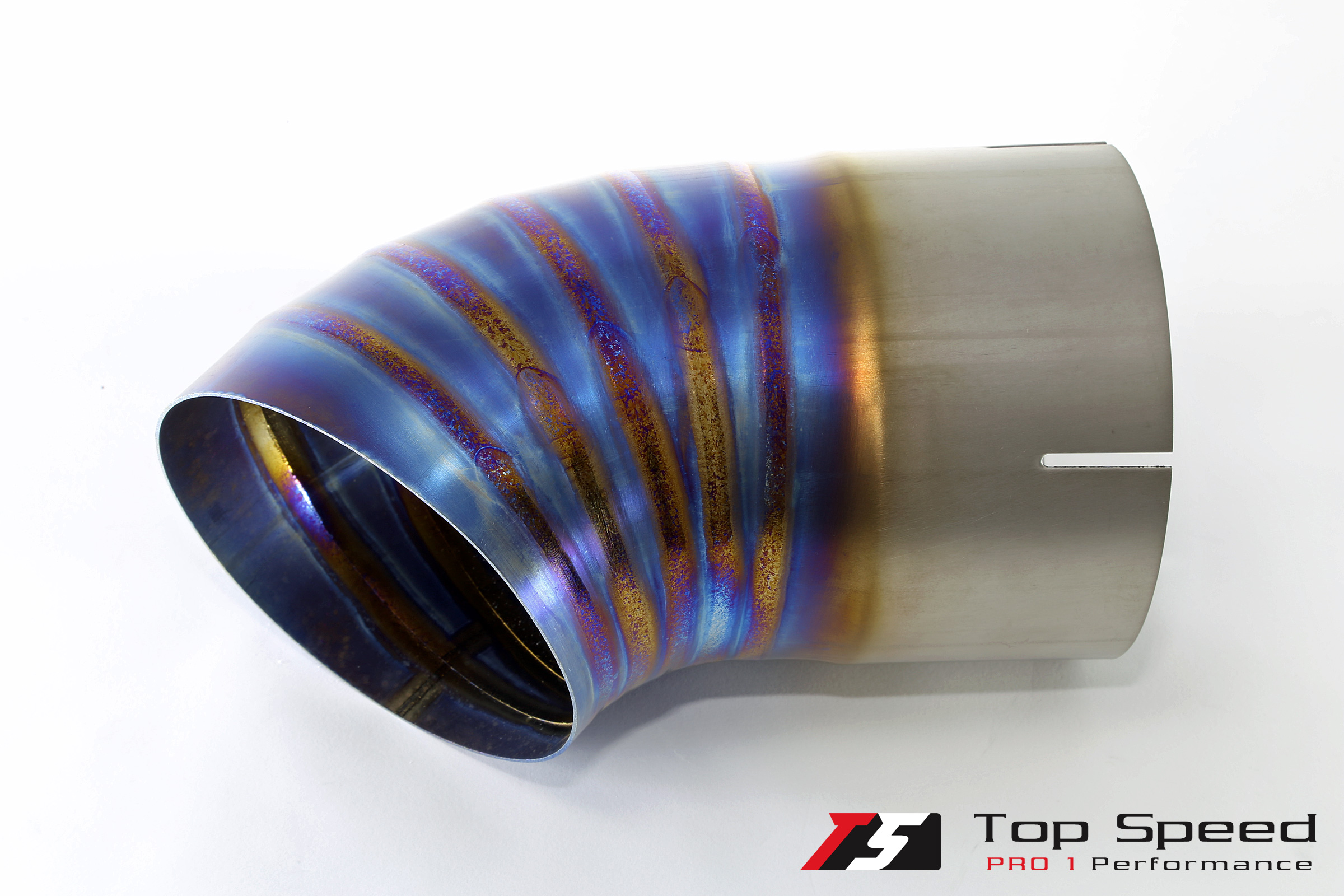 チタン製 JDMドルフィンテールチップ 汎用タイプ (76/89/102/114mm