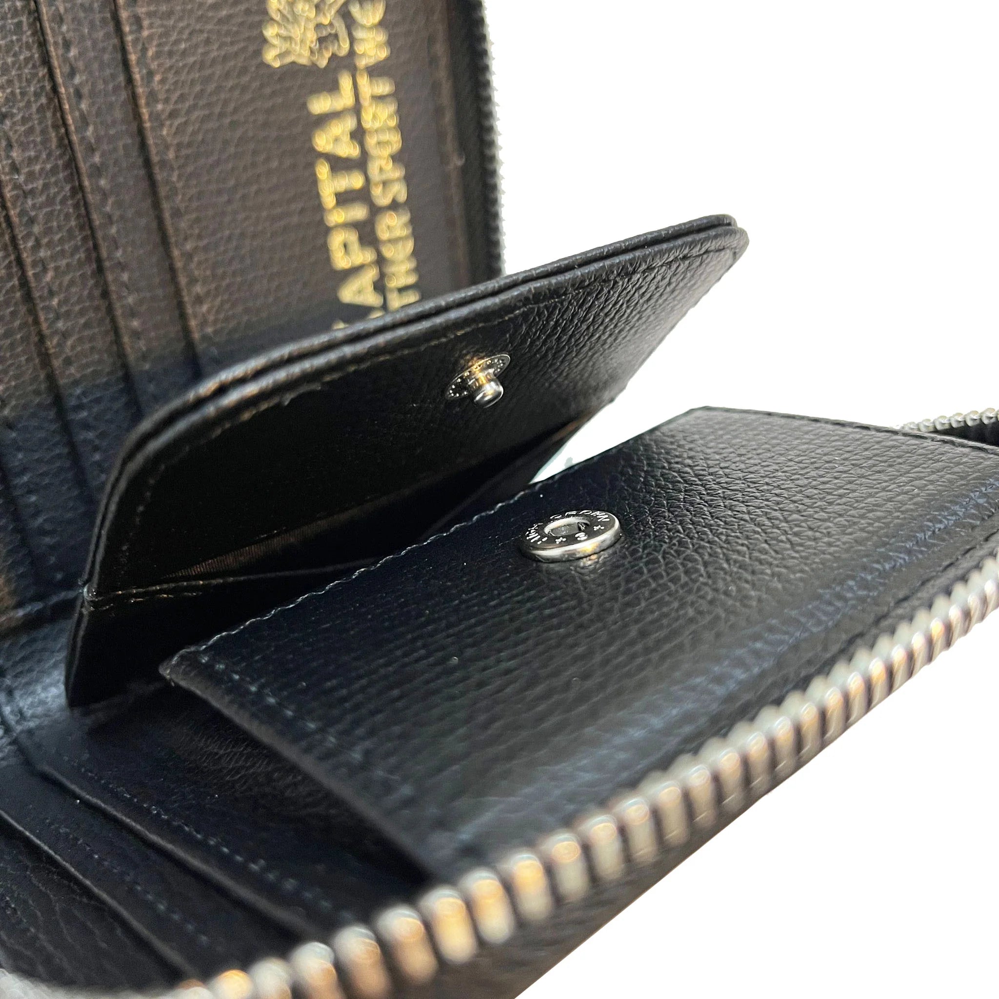 Kapital | Thumb-Up Bone Band Zip Wallet | Black – Totem Brand Co.