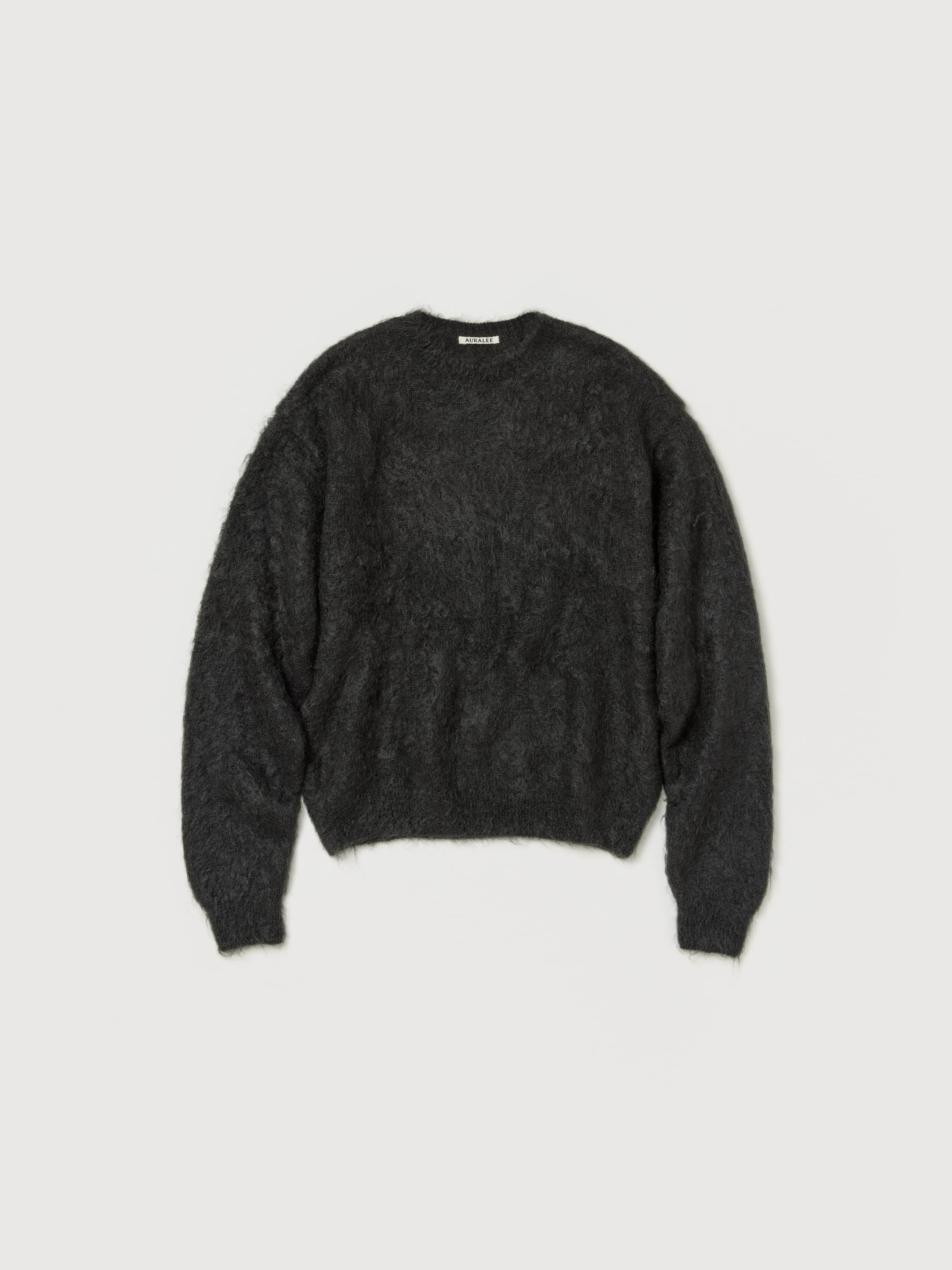 Auralee Brushed Super Kid Mohair Knit P/O - Ink Black – Totem