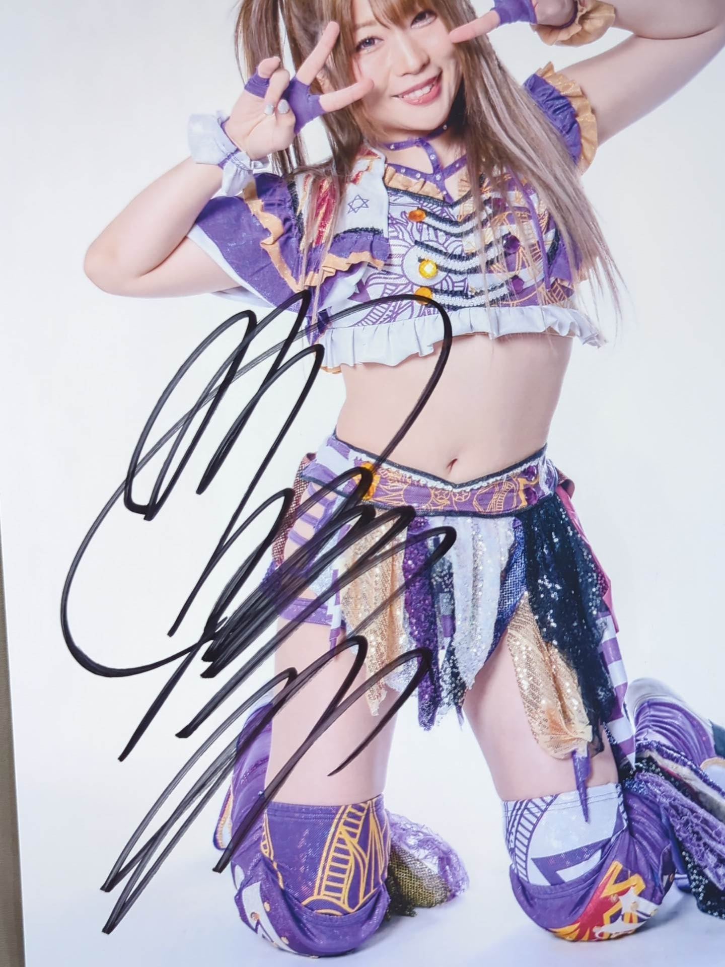 世界に1枚 元スターダム 中野たむ 直筆メッセージ プレミアムワイド