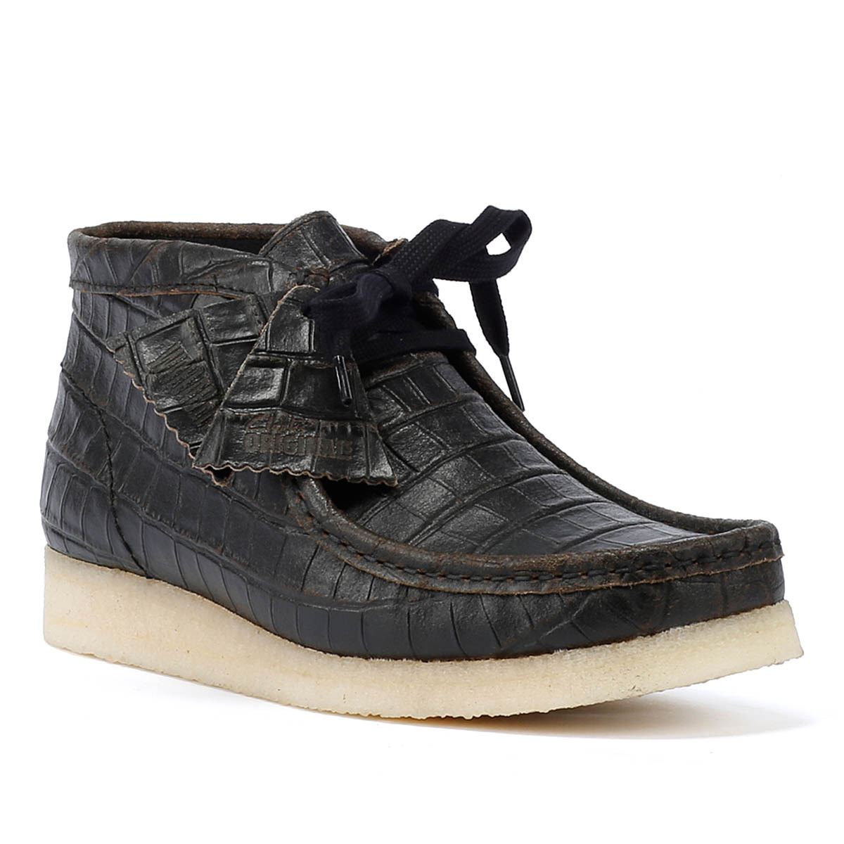 Clarks Originals Wallabee Boot Harajuku Leather Women's Black