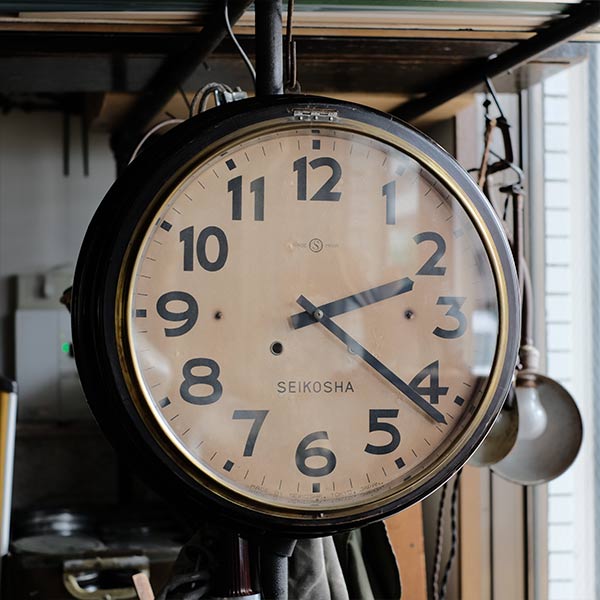 昭和初期 SEIKOSHA（精工舎）掛け時計 電池式クオーツムーブメント交換