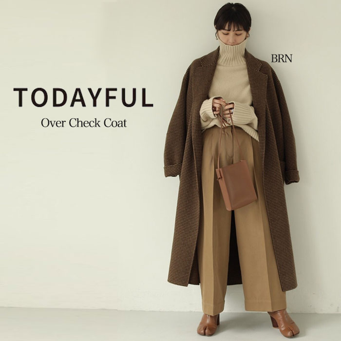 楽天市場】TODAYFUL トゥデイフル コート Over Check Coat オーバー