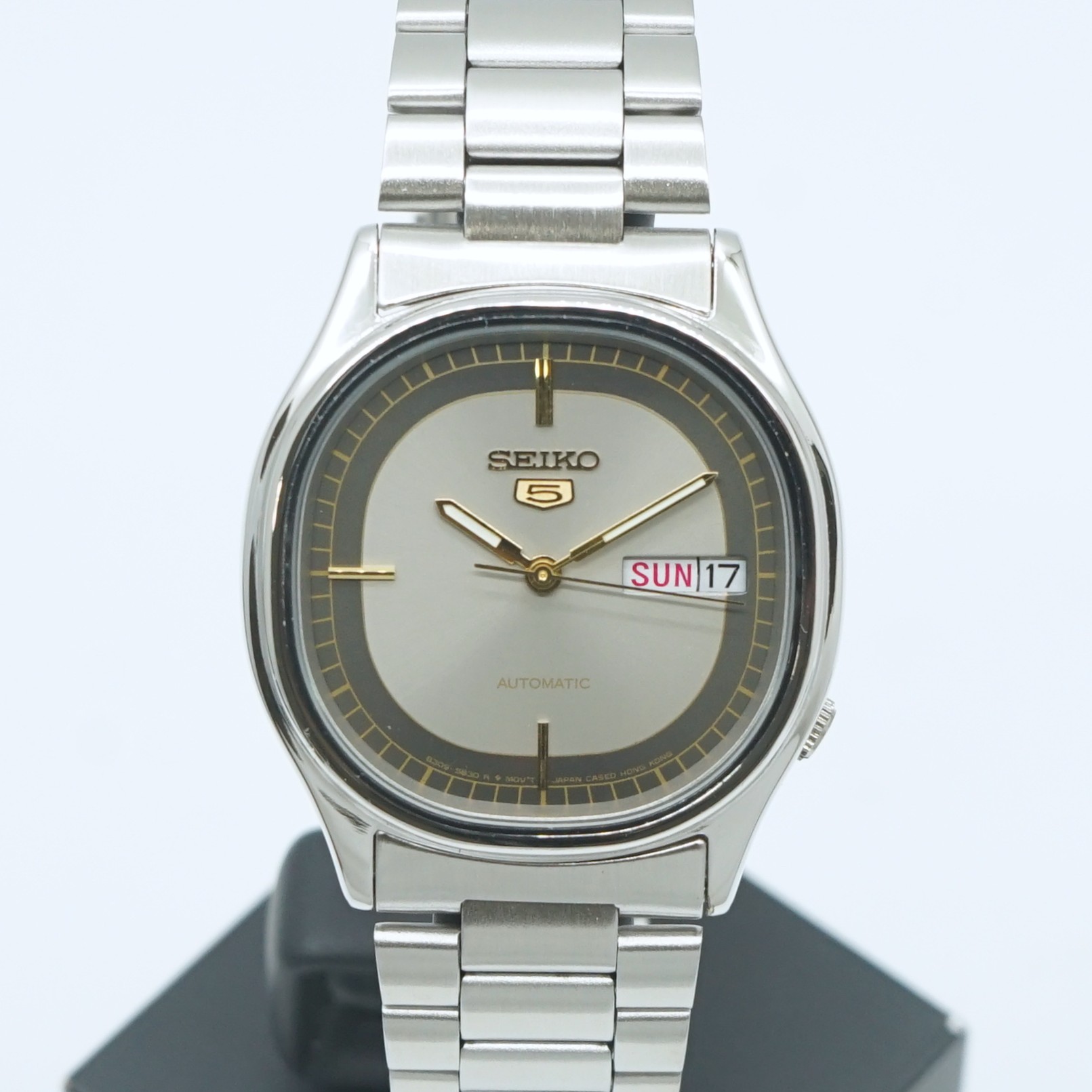 楽天市場】セイコー5 自動巻き ブルー グレー メンズ Ref.DED17-P