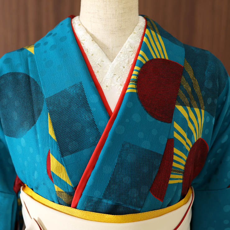 楽天市場】【 レンタル 】大学 卒業式 袴セット 再生 ターコイズ 青 白