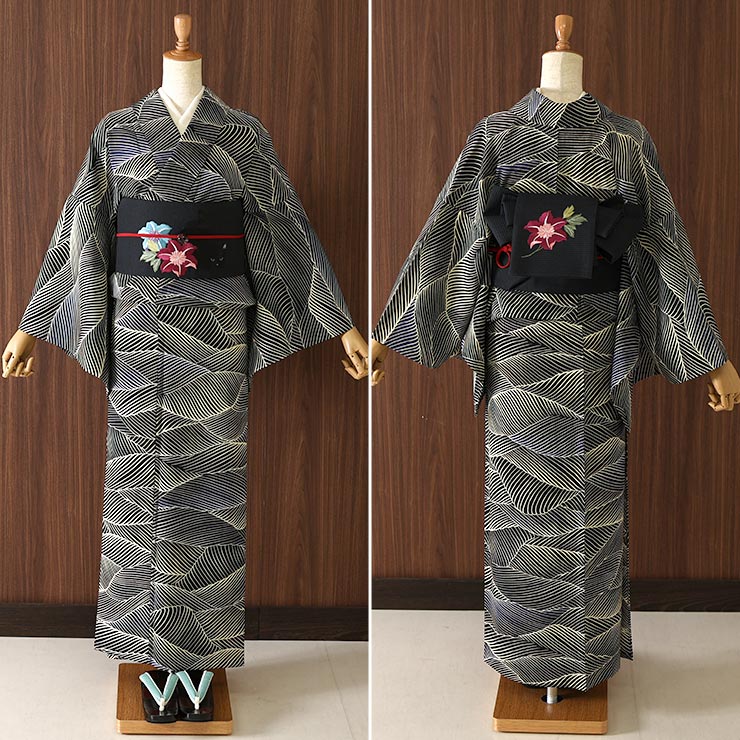 楽天市場】＼スーパーSALE開催中!／[セオα] 浴衣 波(黒) ゆかた セオ