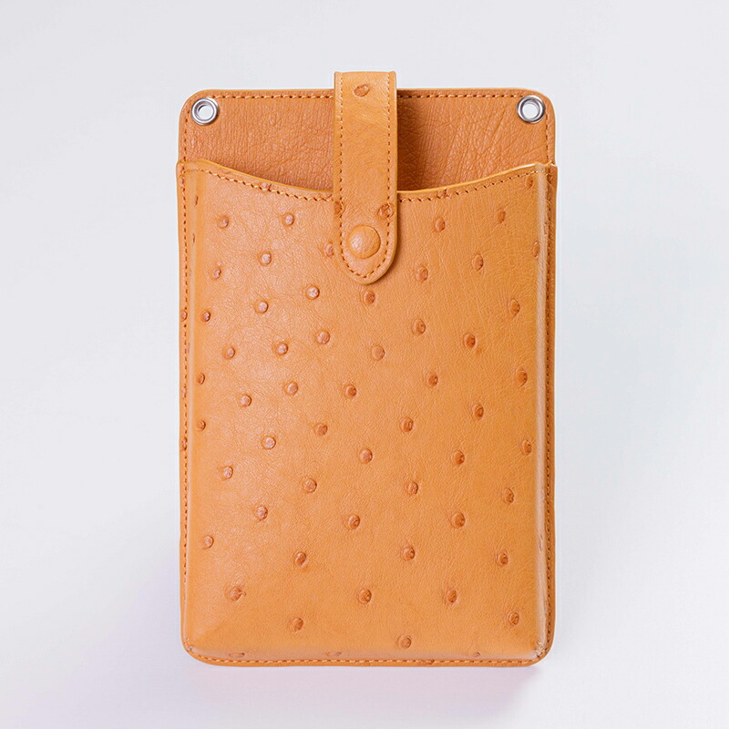 楽天市場】松屋銀座外商部特選オーストリッチスマホポシェット 5色展開