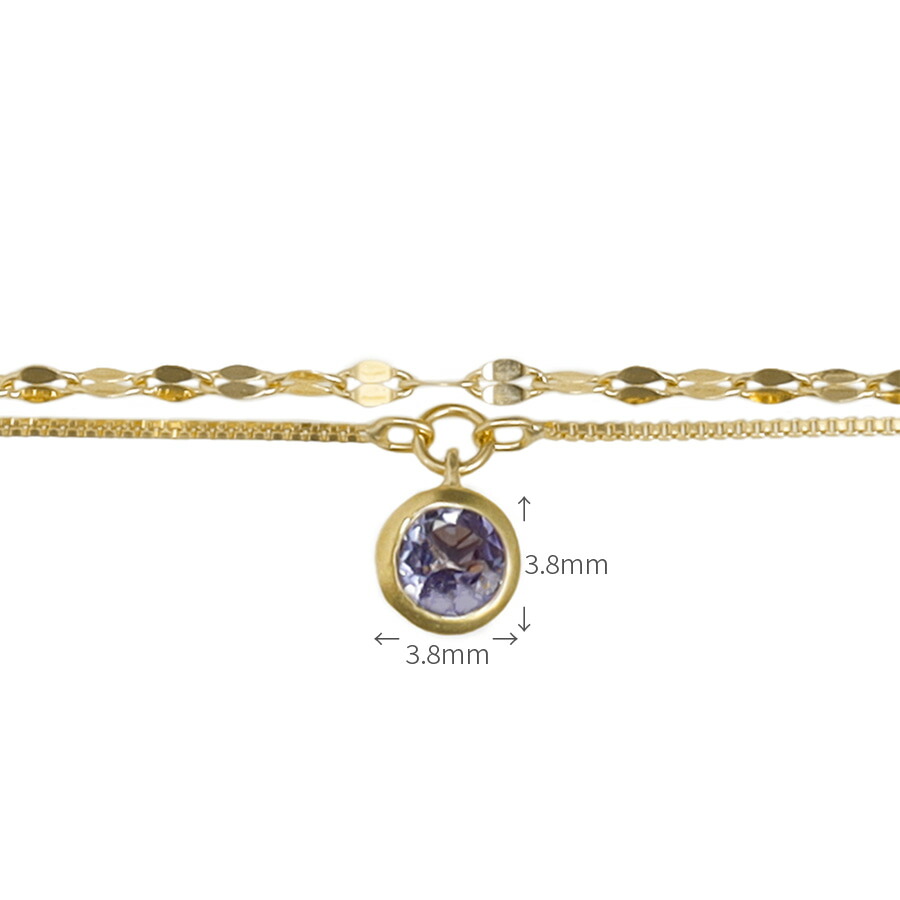 楽天市場】【SS限定 10％OFF！】 タンザナイト 2連 ブレスレット 18金