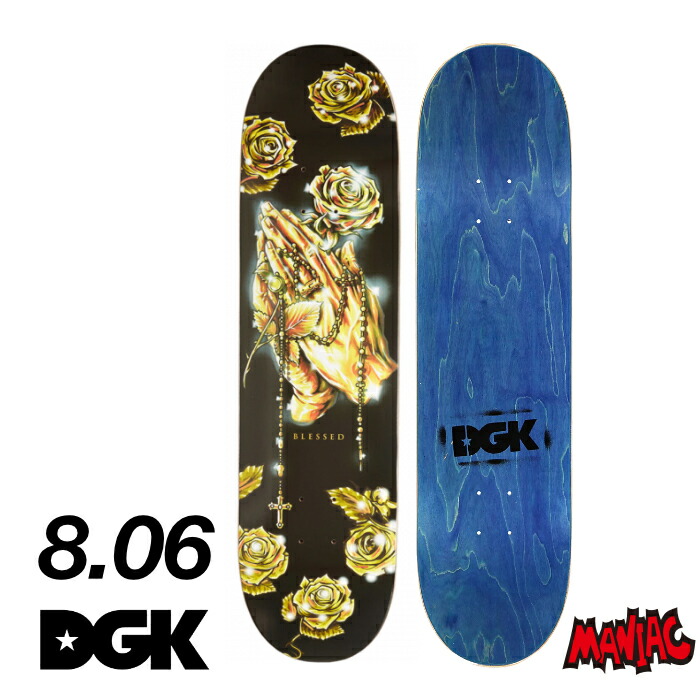 楽天市場】スケボー デッキ 8.06 単品 スケートボード DGK