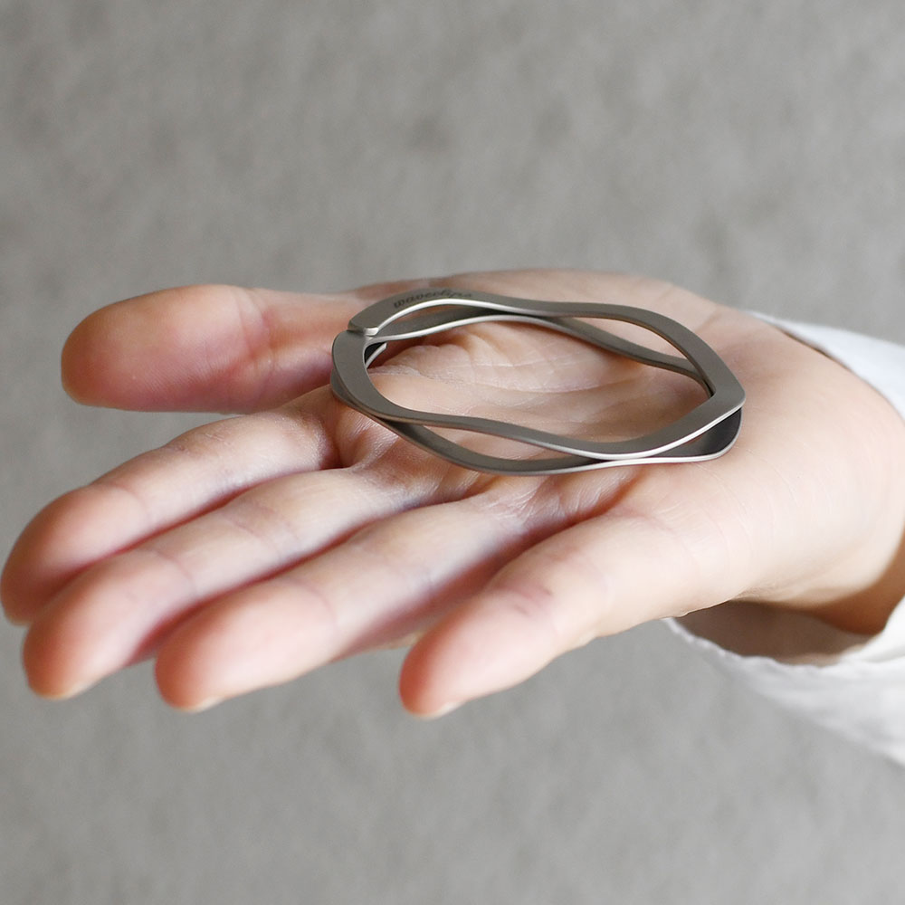 楽天市場】Waveclips マネークリップ シルバー 日本製 MONEY CLIP 札