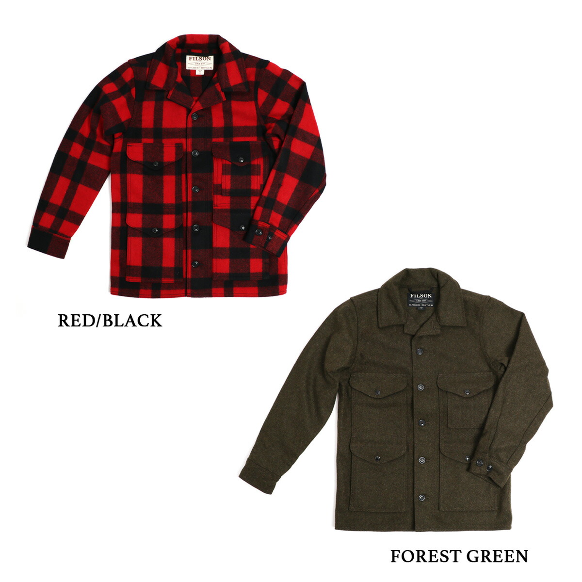 楽天市場】FILSON フィルソン Mackinaw Wool Cruiser Jacket