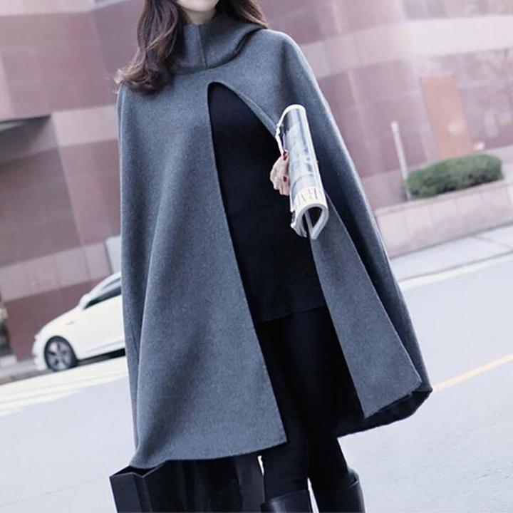 楽天市場】コート ロング フード付き ポンチョ マント ケープ アウター