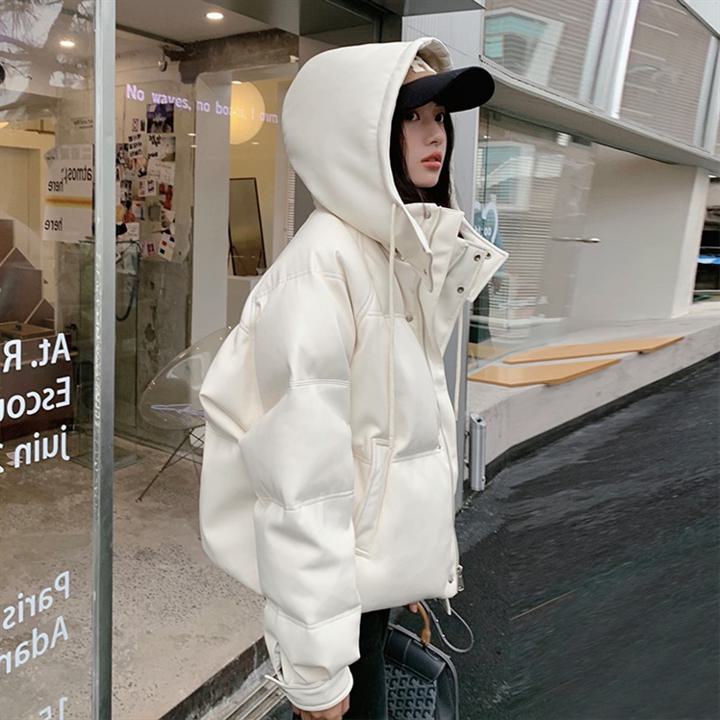 楽天市場】ショートダウンジャケット PUレザージャケット ショート