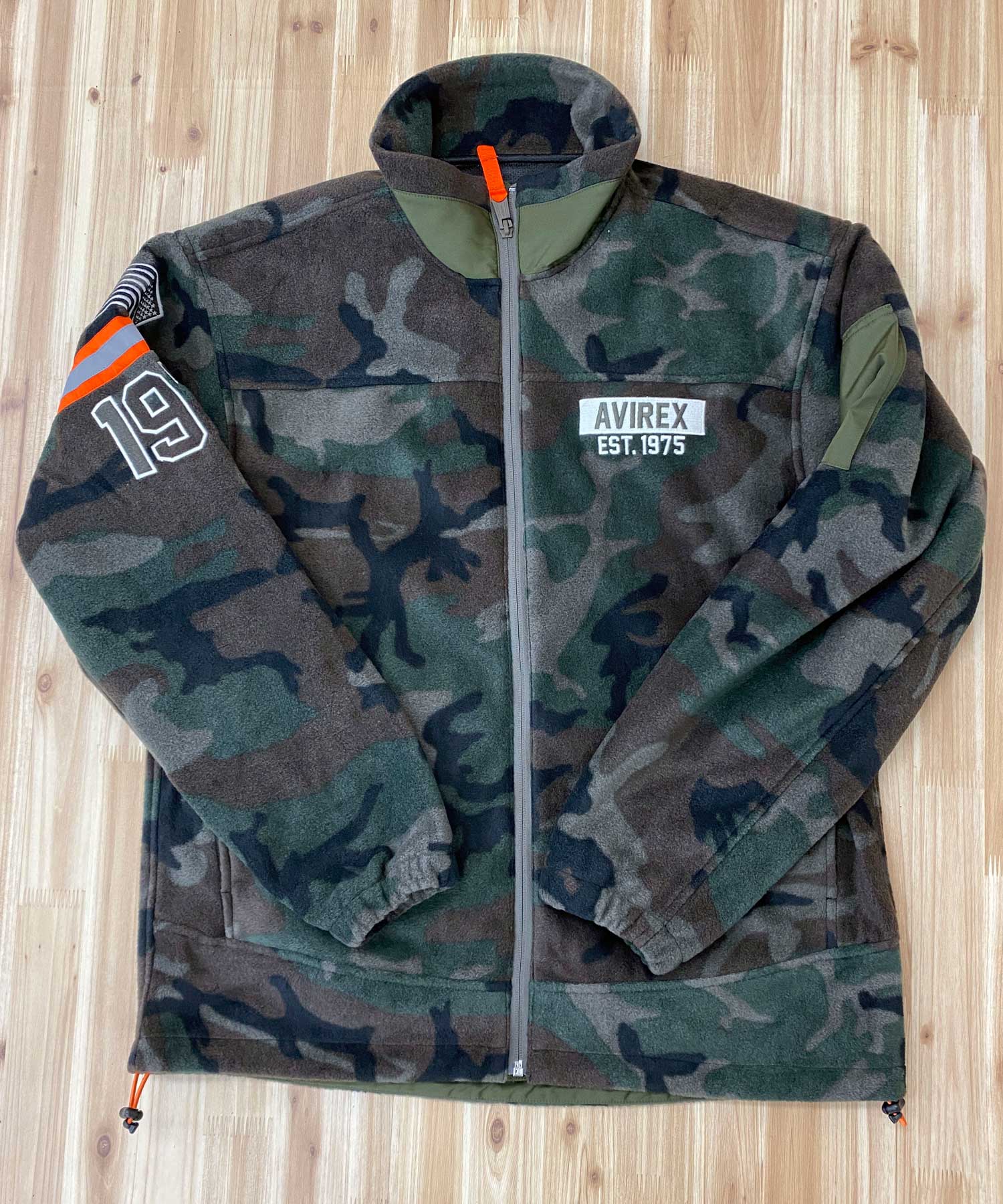 楽天市場】送料無料 AVIREX アビレックス リフレクトライン フリース