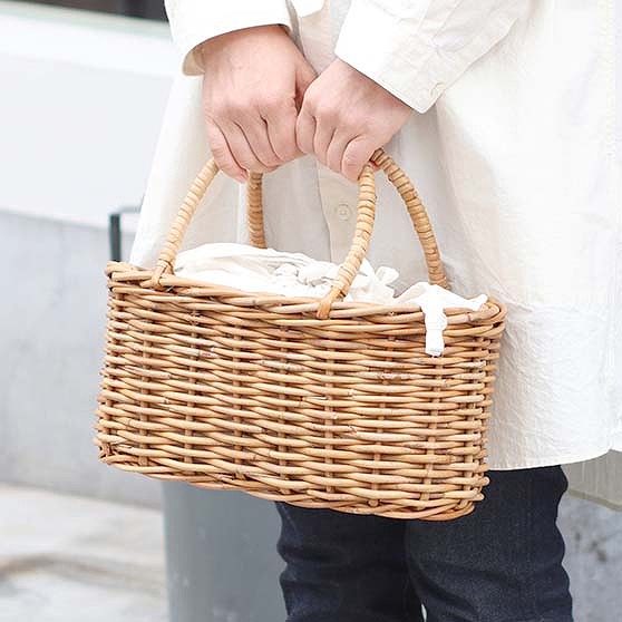 楽天市場】かごバッグ オーバルの通販