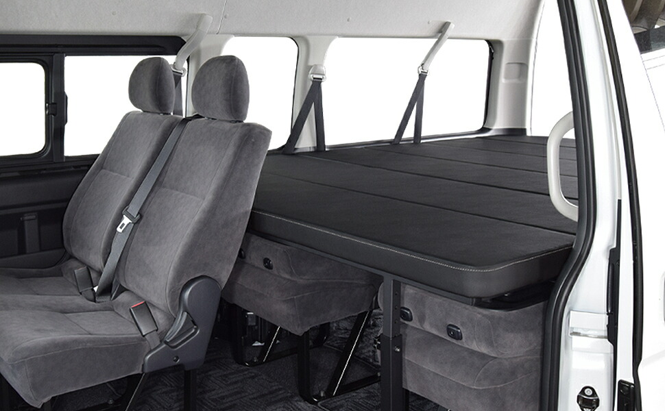 楽天市場】ハイエース グランドキャビン m.flat ベッドキットレザー