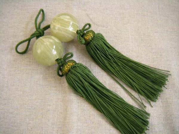 楽天市場】掛け軸 風鎮 天然大理石 高級グリーンオニックス 房：緑（20