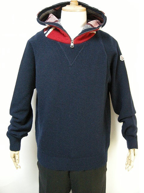 楽天市場】【MONCLER/モンクレール/星柄ウールニットパーカー/メンズ