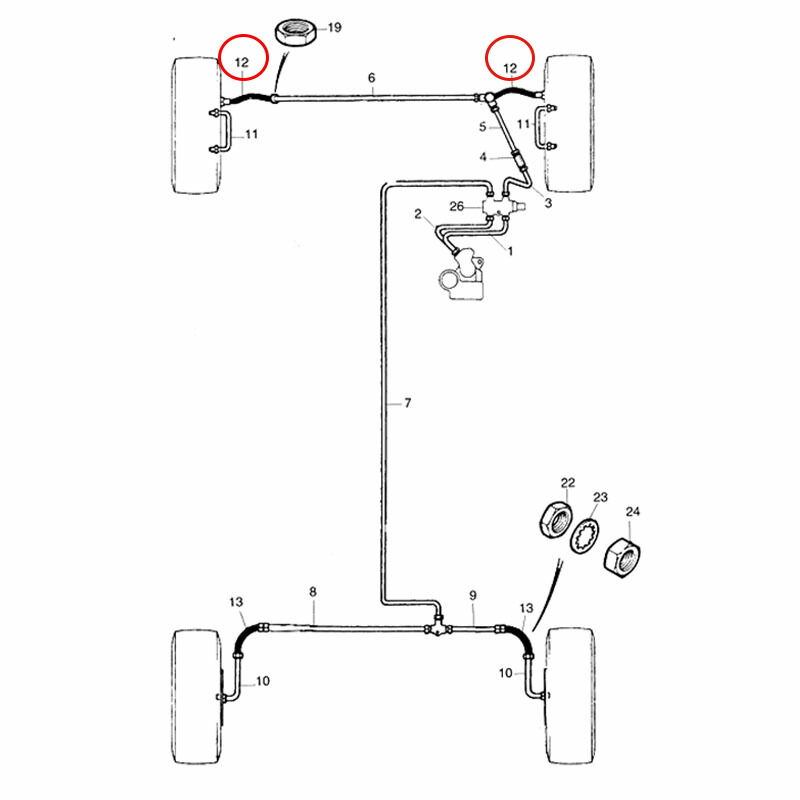 楽天市場】ローバーミニ/クラシックミニ フロントブレーキホース