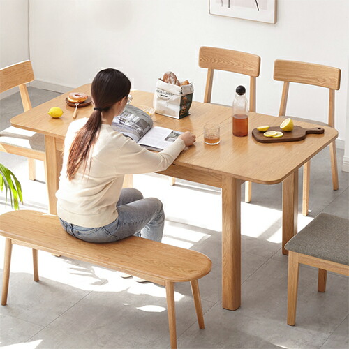 楽天市場】ダイニングテーブル 伸縮式 伸縮式テーブル 木製 ダイニング