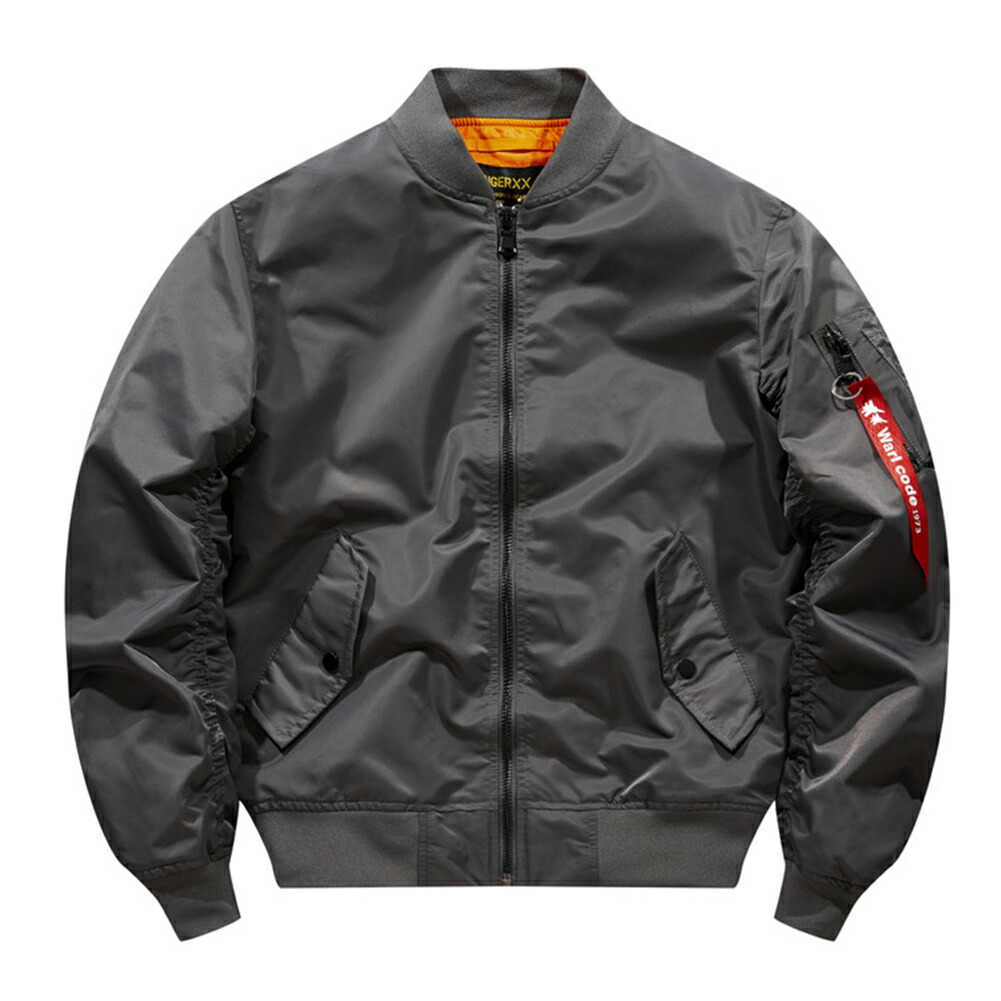 楽天市場】フライトジャケット ma-1（カラーグレー）の通販